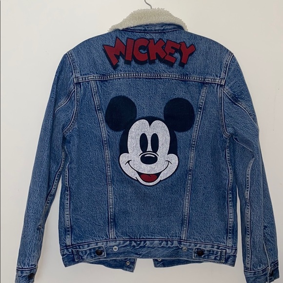 levi's mickey mouse denim jacket